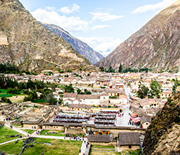 Panoramic view of the Sacred Valley